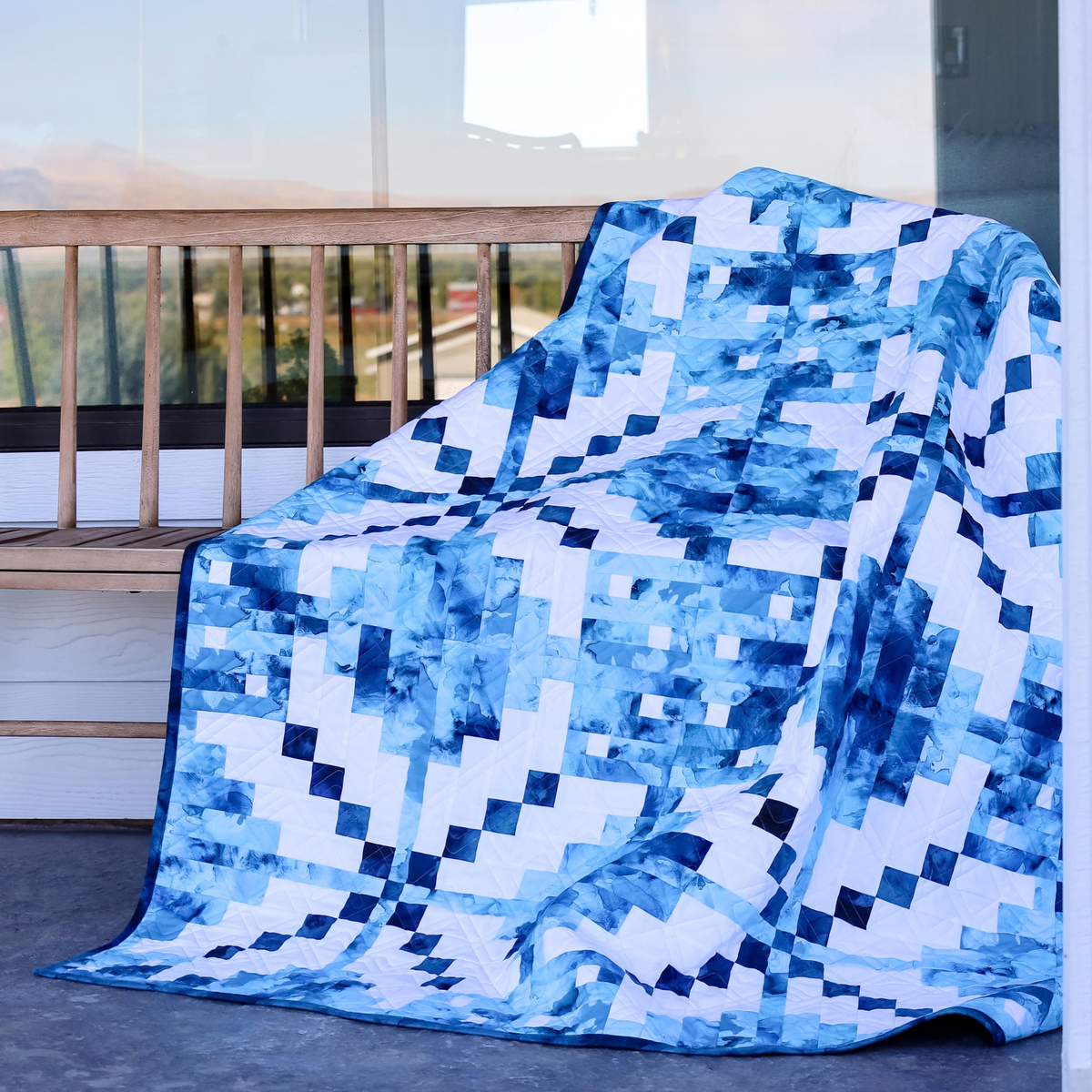 Arctic Bloom Pre Cut Quilt Kit | 69" X 69"