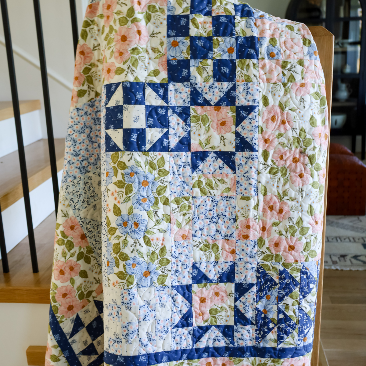 Giverny Pre Cut Quilt Kit | 66" x 74"