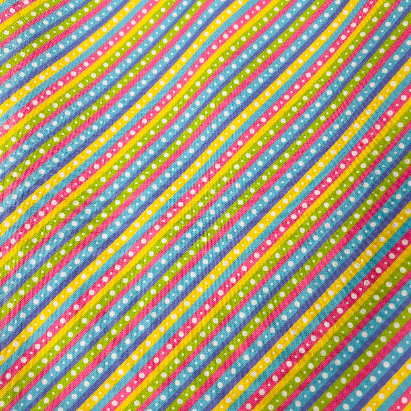 END OF BOLT 430 My Fabric Addiction Pastel Stripes Fabric background 100% cotton quilting fabric