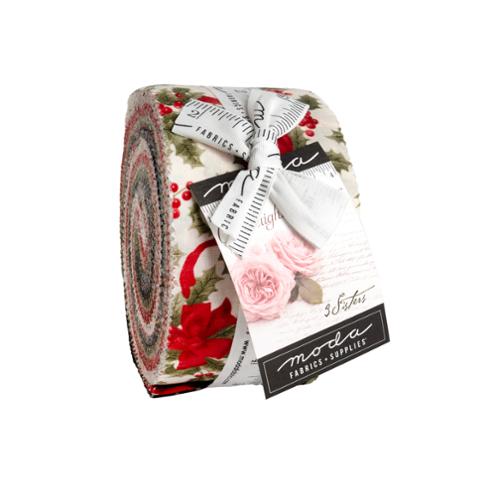 Candlelight Christm Jelly Roll® 44420JR Moda Precuts 100% cotton fabric quilt strips by 3 Sisters