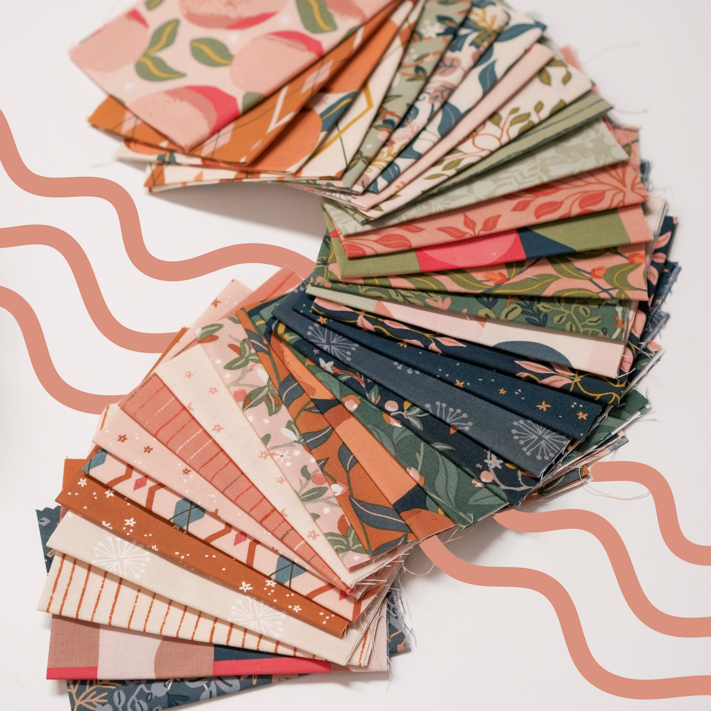 Peachy Jelly Roll® 38150JR Moda Precuts 100% cotton fabric quilt strips by Jessica Rose