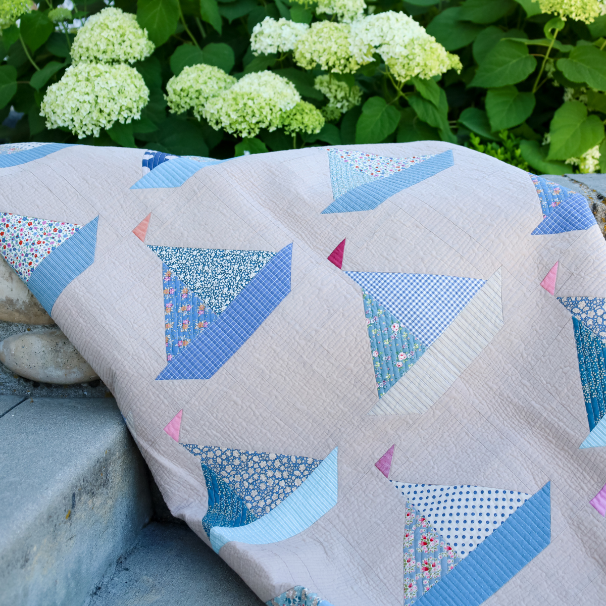 Tilda Sailboat Sew-Ready Precut Quilt Kit 58" x 68"