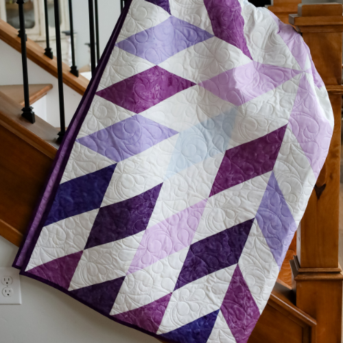 Nexus in Purple Pre-Cut Ready-To-Sew Quilt Kit
