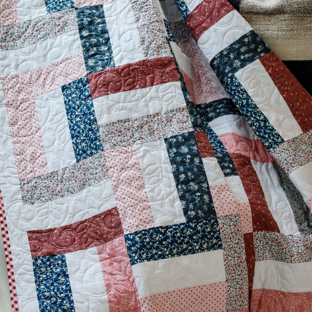 Picket Fences A Walk On The Prairie Riley Blake Designs  Pre-Cut Ready-To-Sew Quilt Kit