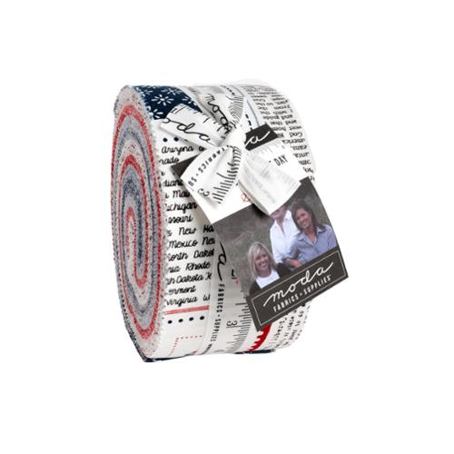 Independence Day Jelly Roll® 55720JR Moda Precuts 100% cotton fabric quilt strips by Sweetwater