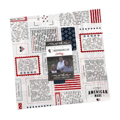 Independence Day Layer Cake® 55720LC Moda Precuts 10" squares quilt fabric by Sweetwater