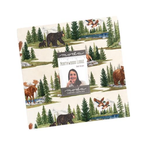 Northwoods Lodge Layer Cake® 56190LC Moda Precuts Layer Cake 10" squares quilt fabric by Deb Strain