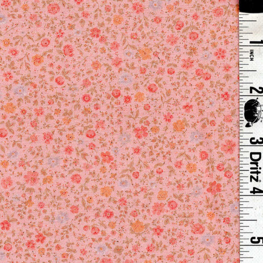 5-Yard Continuous Fabric Cuts Posies Pink – Endless Possibilities!