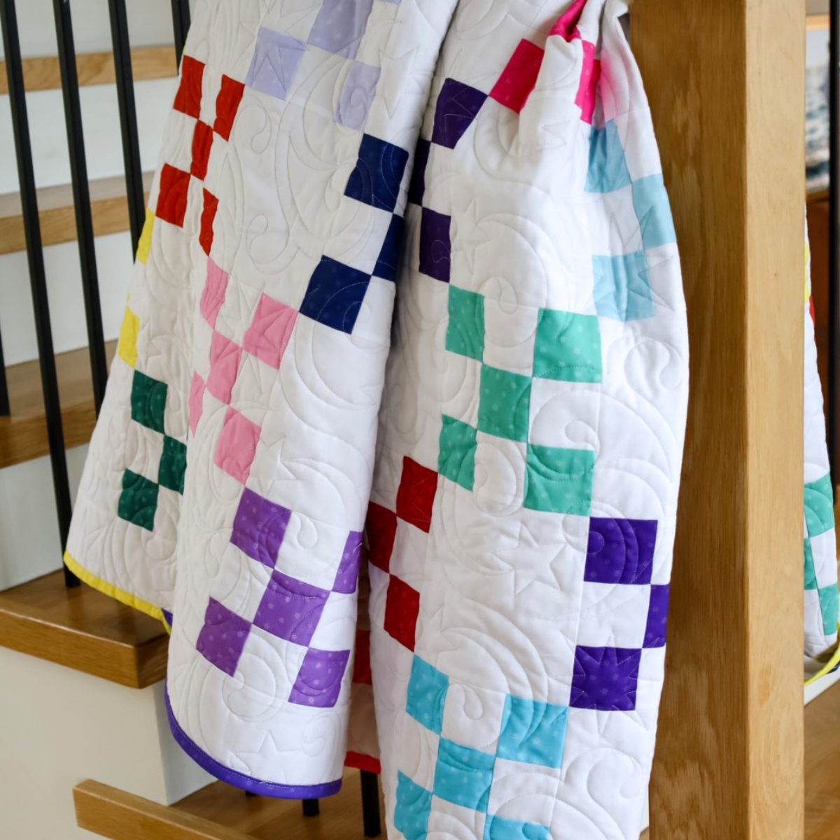 Happy Little Colors  Sew-Ready Quilt Kit Featuring Chromatical Fabrics Beginner Friendly