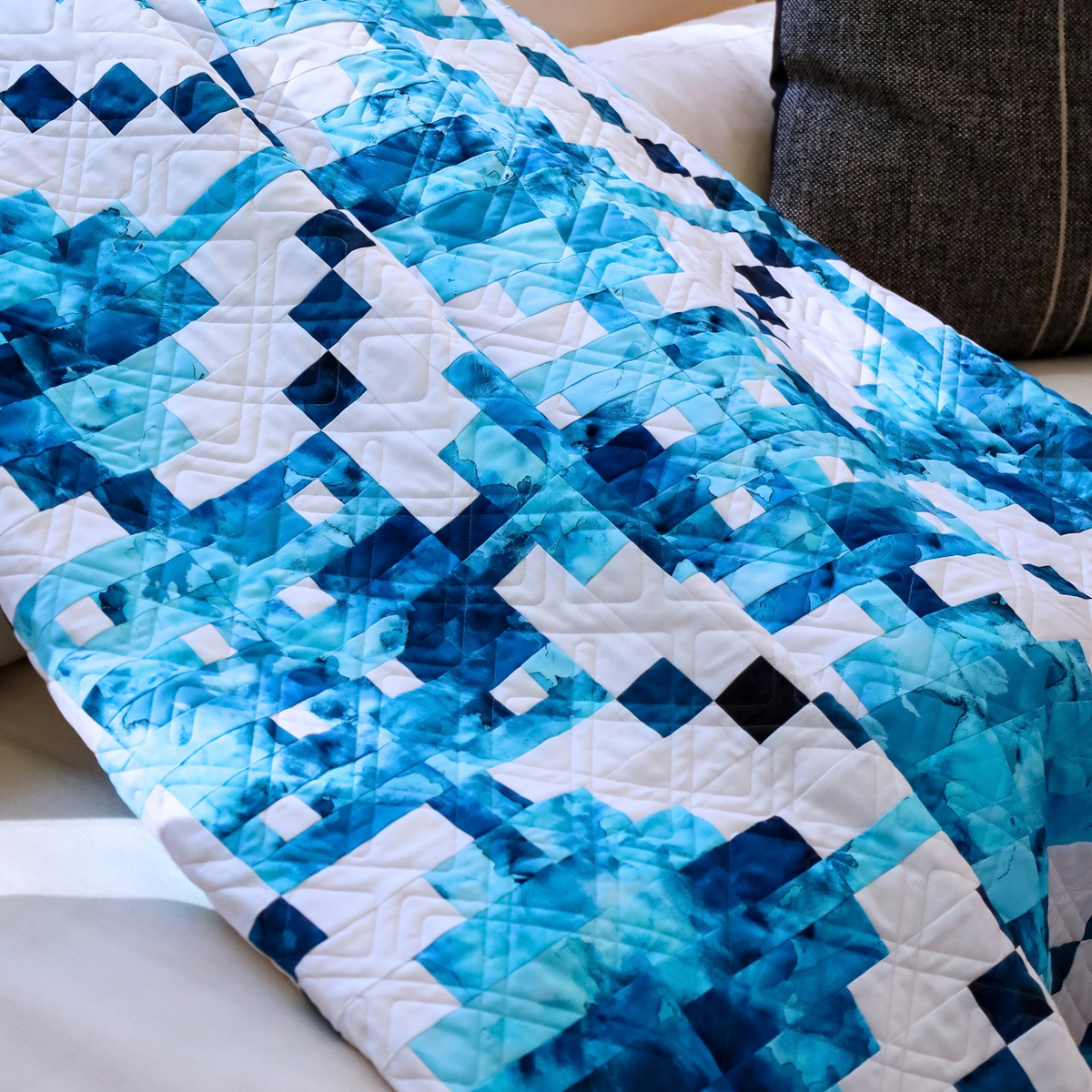 Arctic Bloom Pre Cut Quilt Kit | 69" X 69"