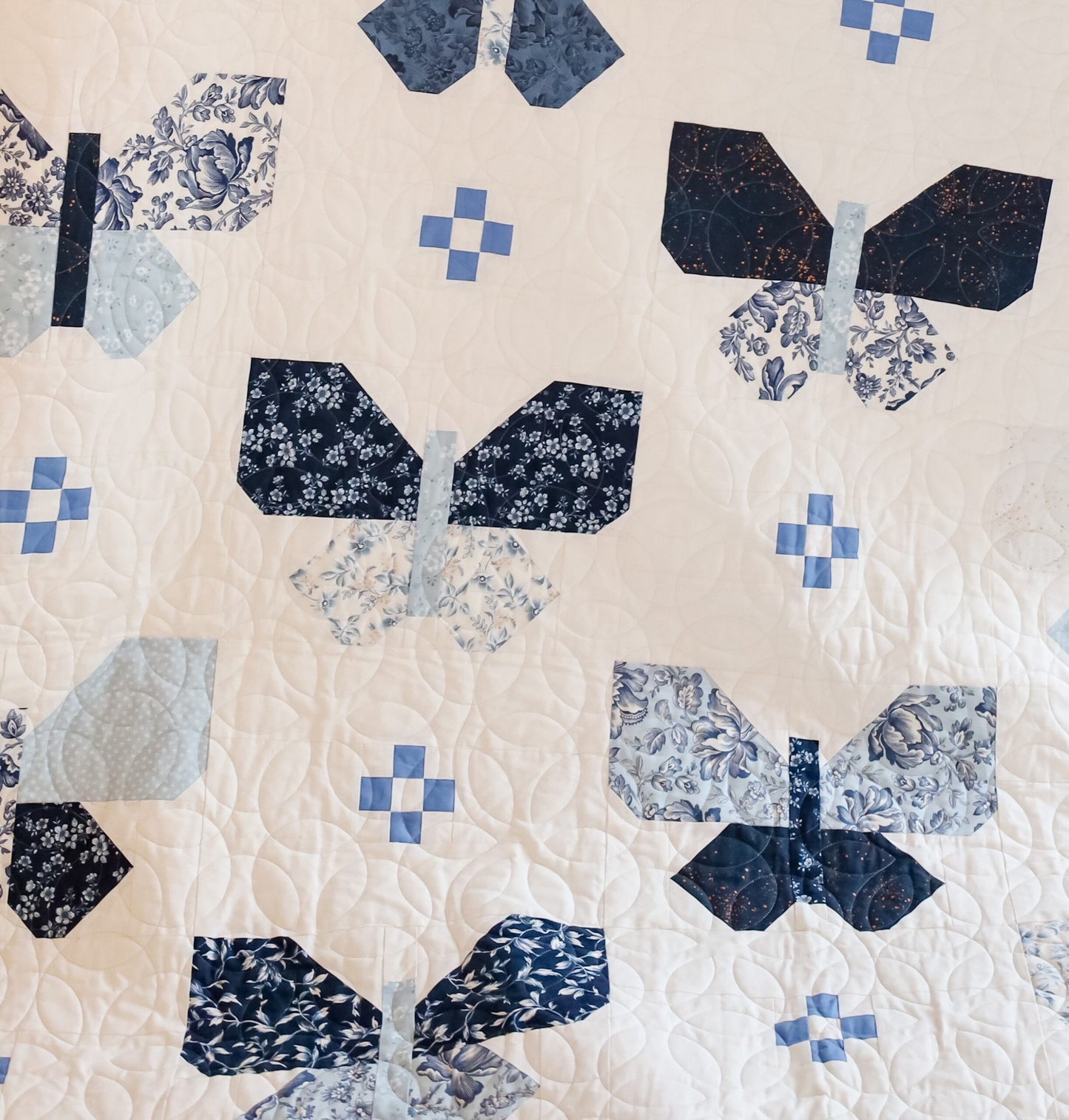 Flutter Pre-Cut Sew-Ready Quilt Kit Featuring Cascade Fabric by 3 Sisters Moda image 6