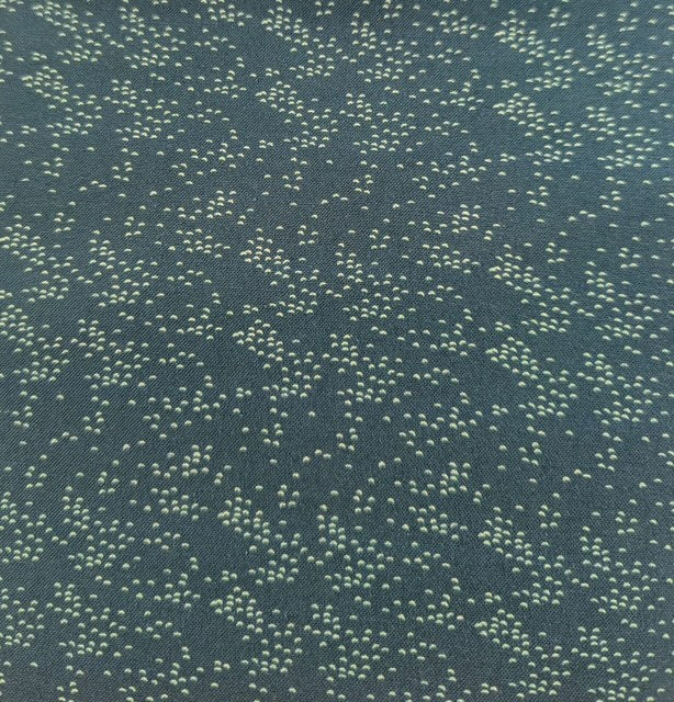 White dots on Teal Background End of Bolt 3 yard 24 inch remnant 100% cotton quilting fabric