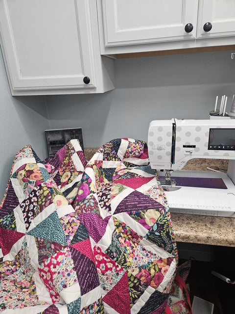 Amalie  Sew-Ready Quilt Kit: Riley Blake Designs Quilt featuring gorgeous Fragrant Fields