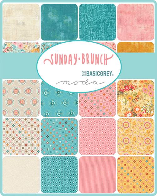 Sunday Brunch Jelly Roll® 30750JR Moda Precuts  100% cotton fabric quilt strips by Basic Grey