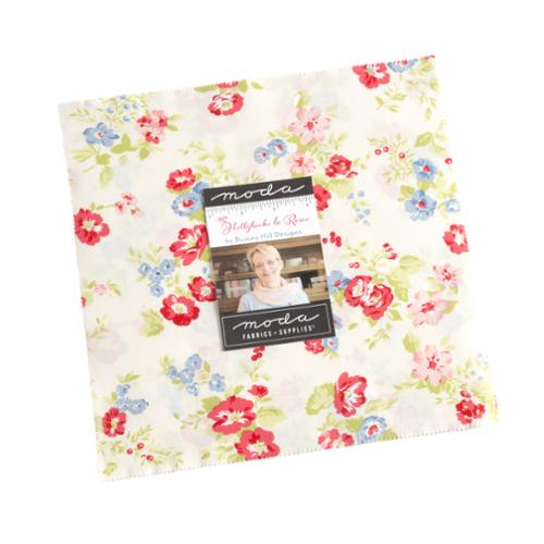 Hollyhocks Roses Layer Cake® 3050LC Moda Precuts 10 inch pre cut squares by Bunny Hill Designs