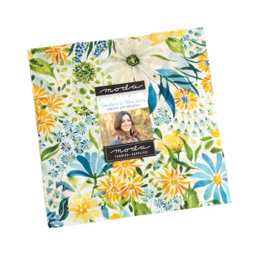 Sunshine Blue Skies Layer Cake® 39820LC Moda Precuts  pre-cut Layer Cake 10 inch  squares quilt fabric   Create Joy Project