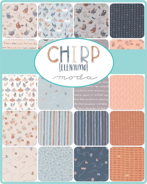 Chirp Jelly Roll® 39030JR Moda Precuts 100% cotton fabric quilt strips by Elena Amo