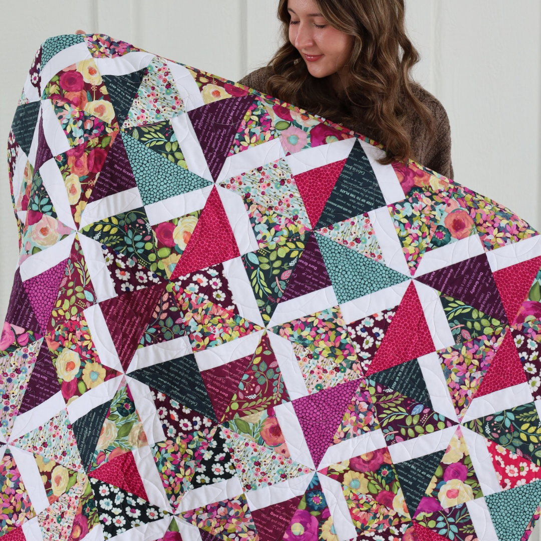 Amalie  Sew-Ready Quilt Kit: Riley Blake Designs Quilt featuring gorgeous Fragrant Fields