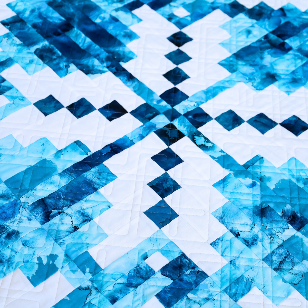 Arctic Bloom Pre Cut Quilt Kit | 69" X 69"