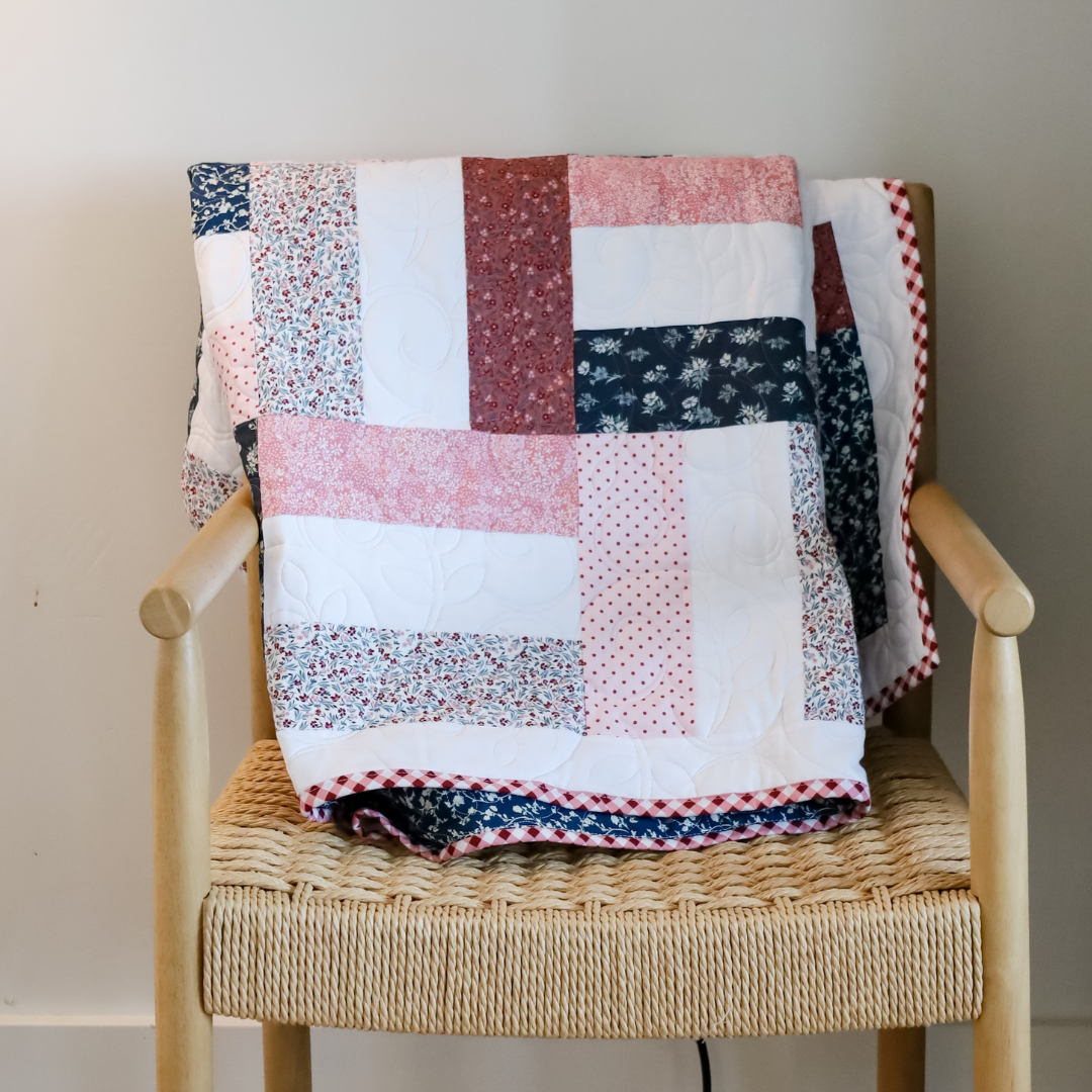 Picket Fences A Walk On The Prairie Riley Blake Designs  Pre-Cut Ready-To-Sew Quilt Kit