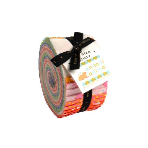 Animal Animal Jelly Roll® RS5163JR Ruby Star Precut 100% cotton fabric quilt strips by Moda Ruby Star Society