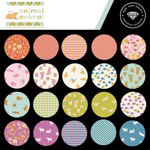 Animal Animal Layer Cake® RS5163LC  Ruby Star Precut  Moda Pre cuts quilt fabric 10 inch squares