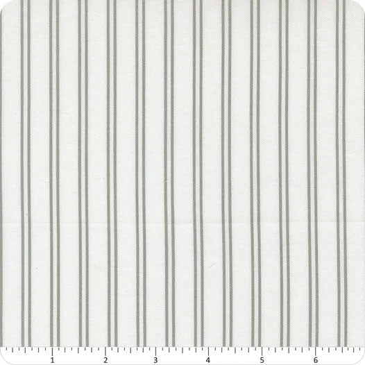 END OF BOLT 739 Moda A Cat Named Stitch Grey Stripes Fabric background 100% cotton quilting fabric