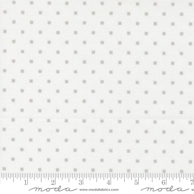 END OF BOLT 746 A Cat Named Stitch Squares in Cream Grey Moda Fabrics Fabric background 100% cotton quilting fabric