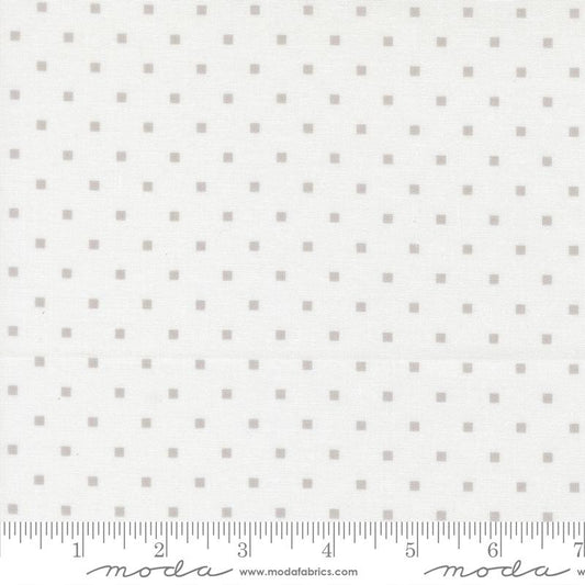 END OF BOLT 746 A Cat Named Stitch Squares in Cream Grey Moda Fabrics Fabric background 100% cotton quilting fabric