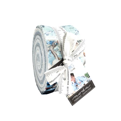 Larking Jelly Roll® 24630JR Moda Precuts  Moda 100% cotton fabric quilt strips by Moda Janet Clare