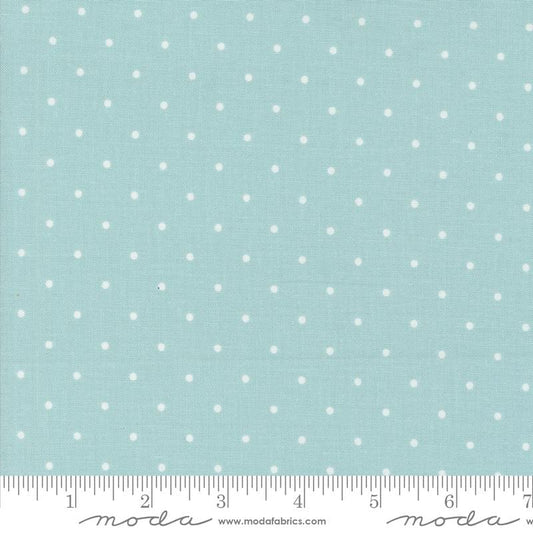 END OF BOLT 750 Magic Dot 5230 Forest Moda Light Blue Fabrics Fabric background 100% cotton quilting fabric