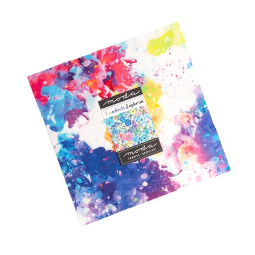 Layer Cake Moda Precuts Sunburst Batiks 4370LC - Lot De 10 Carrés Précoupés, Tissu Patchwork