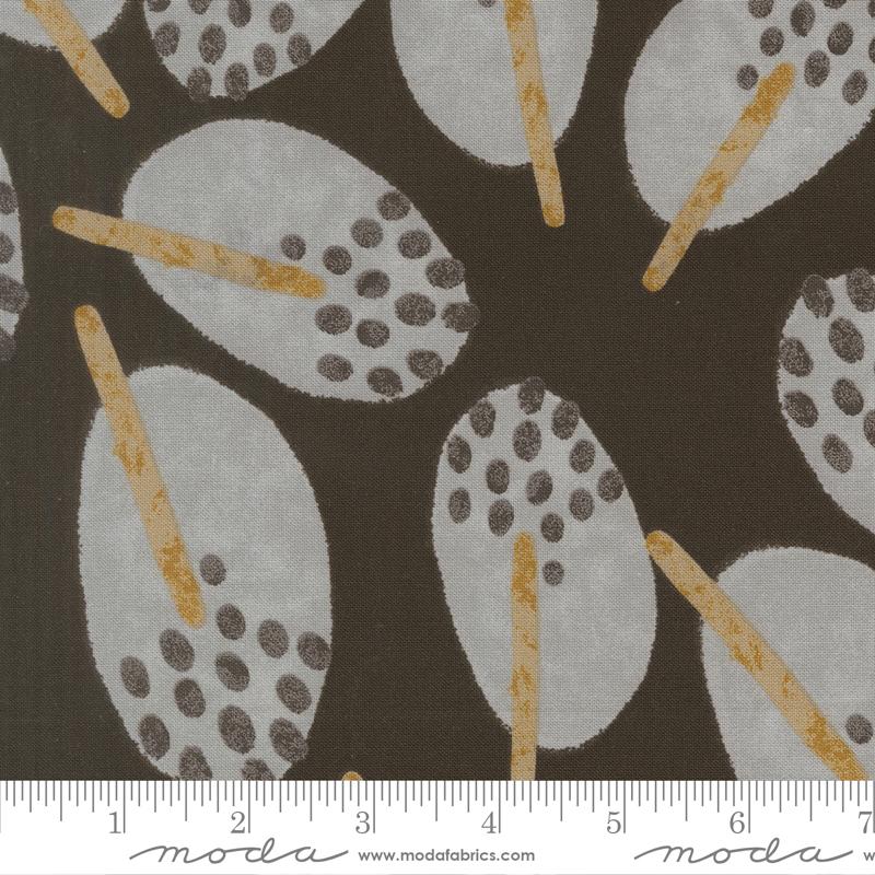 END OF BOLT 769 Mira Stillness Onyx 11670 15 Moda Fabric background 100% cotton quilting fabric