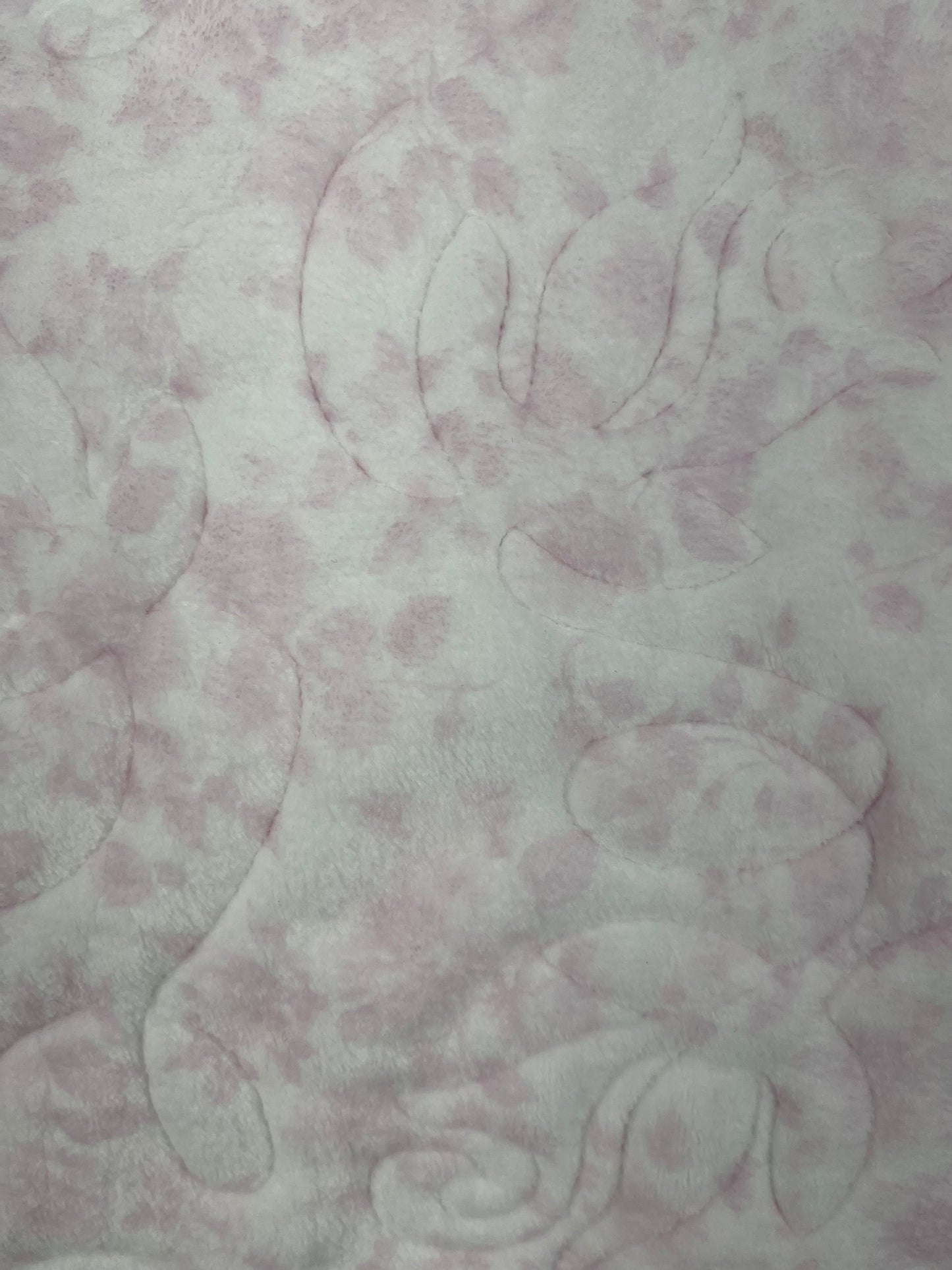 NEW PlushMere™ Backing in Pink Bows and Floral– 80" x 75"