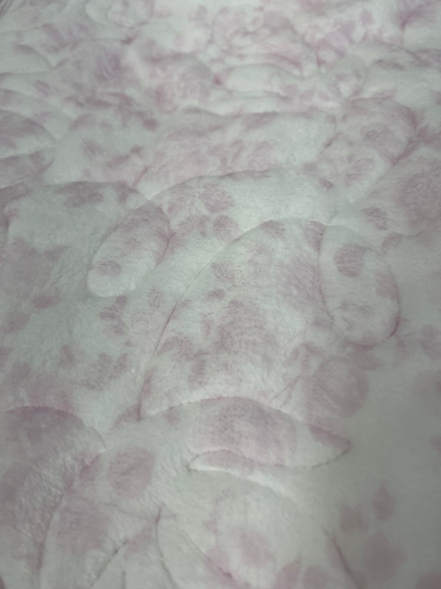 NEW PlushMere™ Backing in Pink Bows and Floral– 80" x 75"