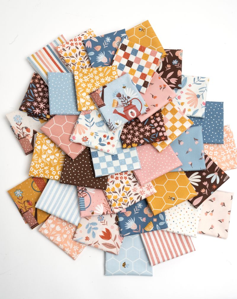 Blossoms And Blooms Layer Cake® 39050LC Moda Precuts pre-cut Layer Cake 10" squares quilt fabric by Elena Amo