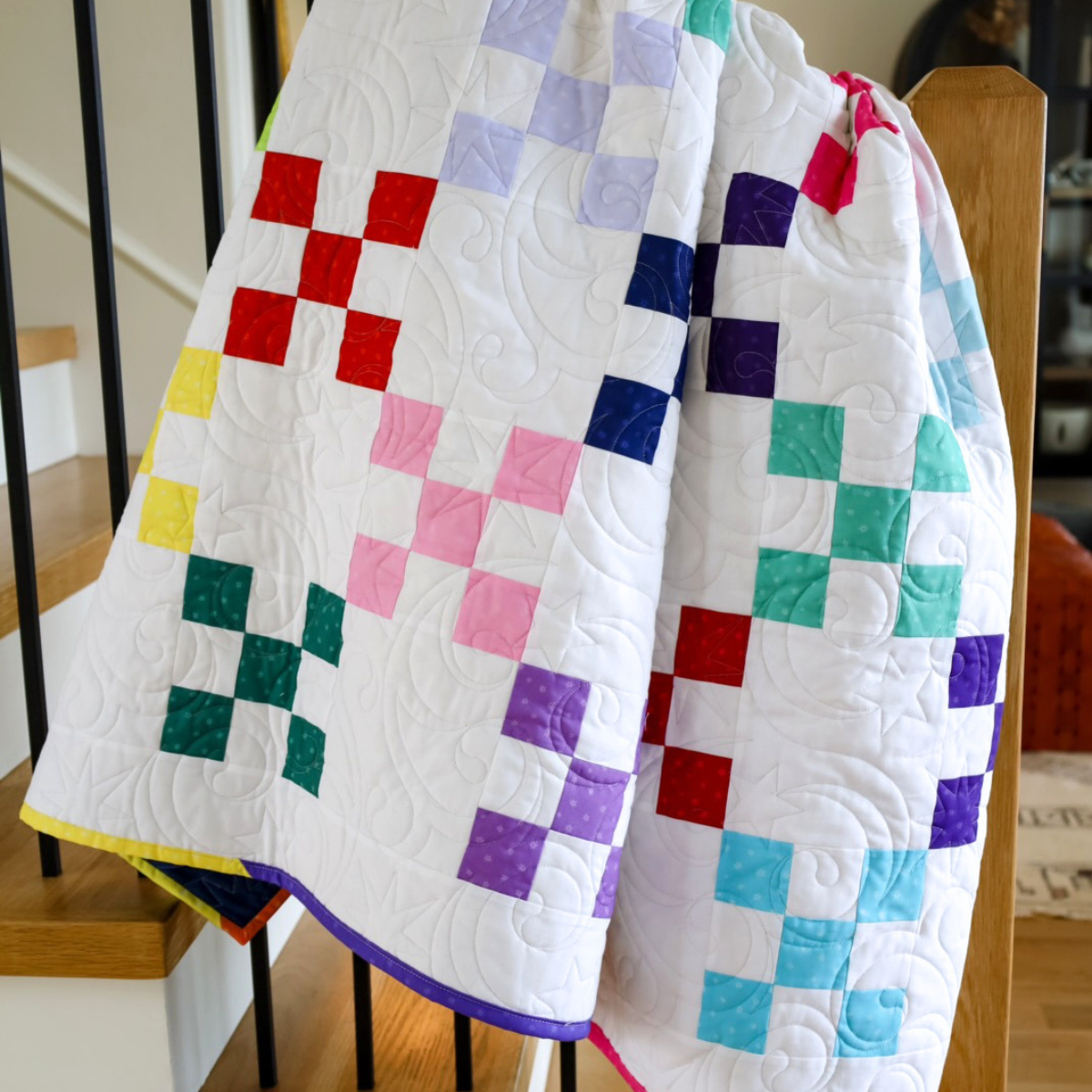 Happy Little Colors  Sew-Ready Quilt Kit Featuring Chromatical Fabrics Beginner Friendly