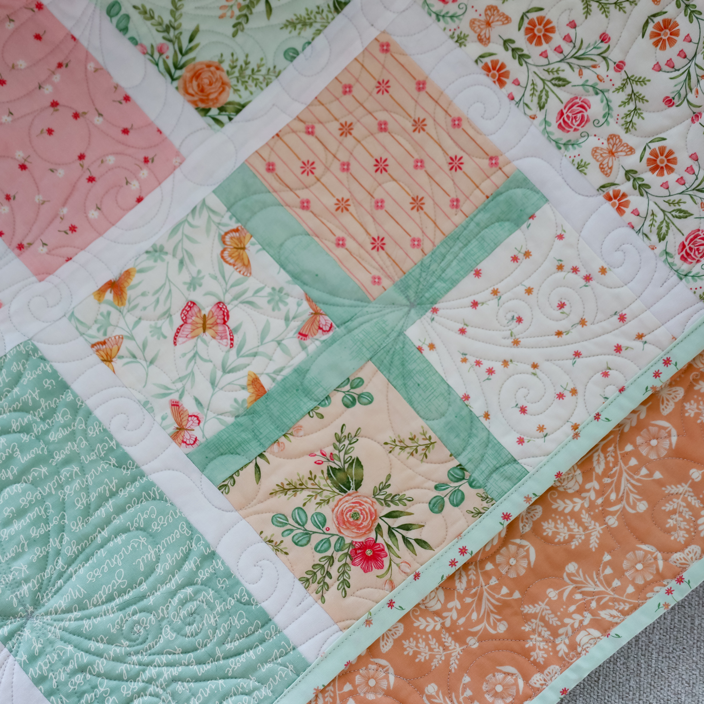 Apple Cider Pre Cut Sew-Ready Quilt Kit Featuring Adorable Kindness Moda Fabrics