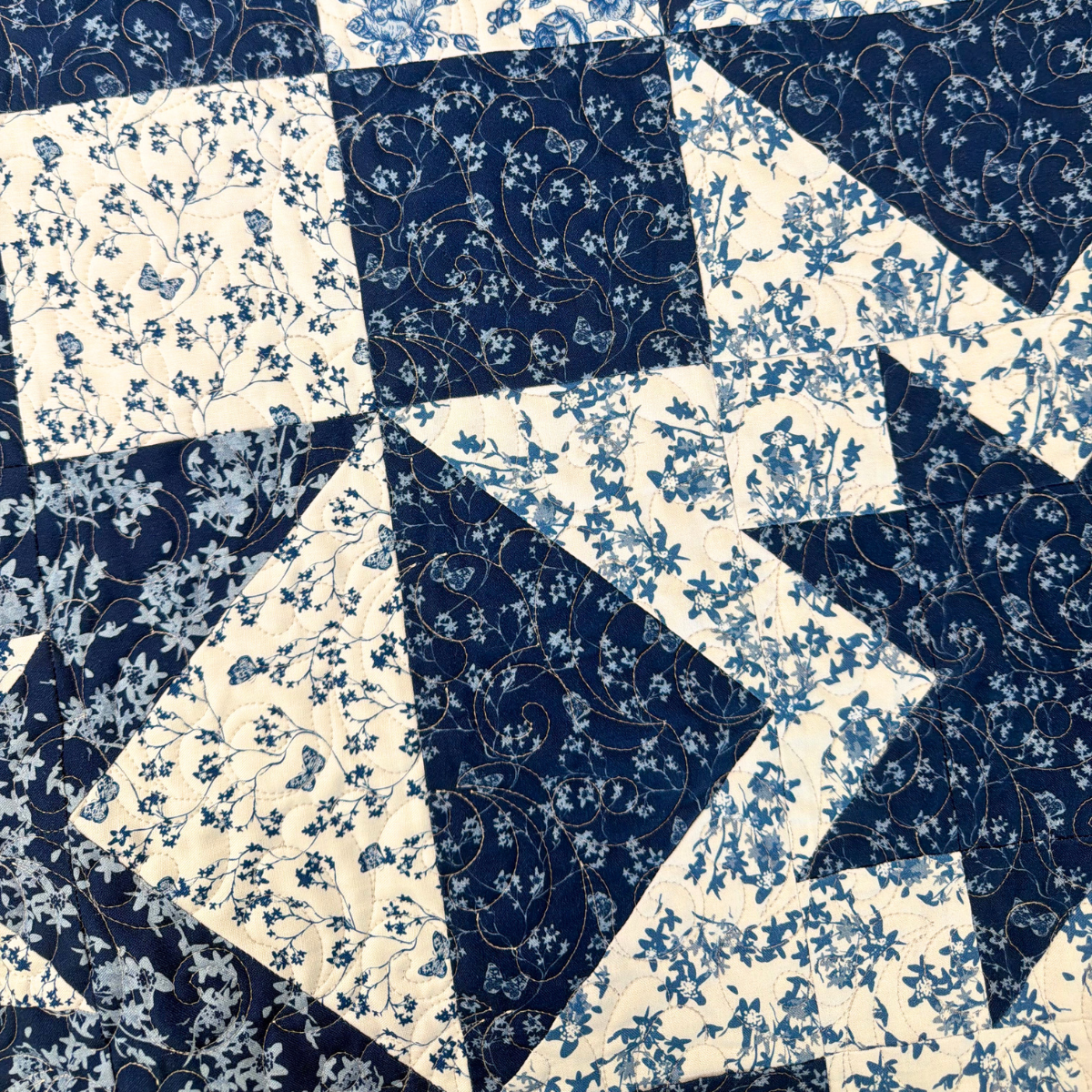 Porcelain Stars Pre Cut Quilt Kit