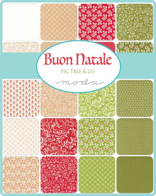 Buon Natale Layer Cake® 35400LC Moda Precuts  quilt fabric Fig Tree Co 10 inch squares
