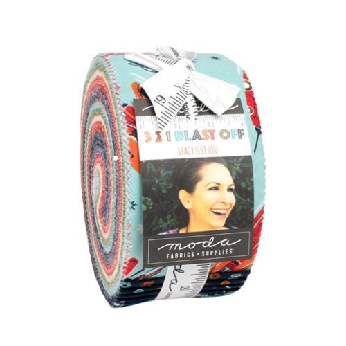 321 Blast Off Jelly Roll® 20950JR Moda Precuts  Jelly Roll by Moda  100% cotton fabric quilt 2.5"x 44" strips fabric Stacy Iest Hsu