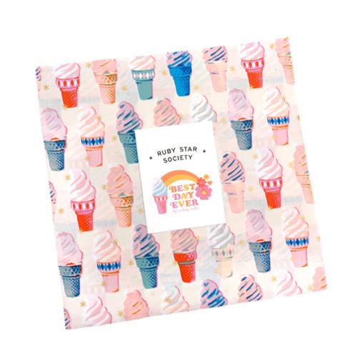 Best Day Ever Layer Cake® RS0102LC Ruby Star Precut  Moda Pre cuts quilt fabric 10 inch squares Melody Miller