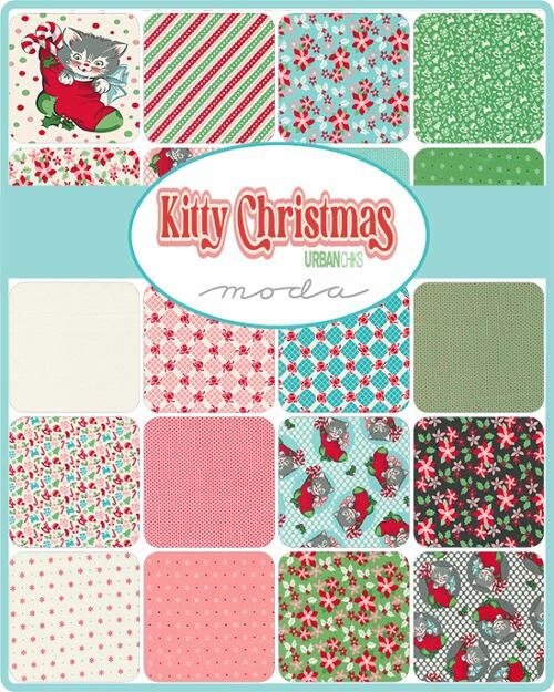 Kitty Christmas Jelly Roll® by Urban Chicks for Moda 31200JR