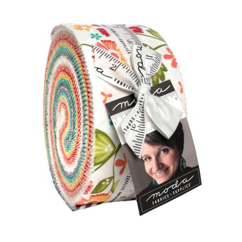 In The Garden Jelly Roll® 29230JR Moda Precuts 100% cotton fabric quilt strips by Corey Yoder