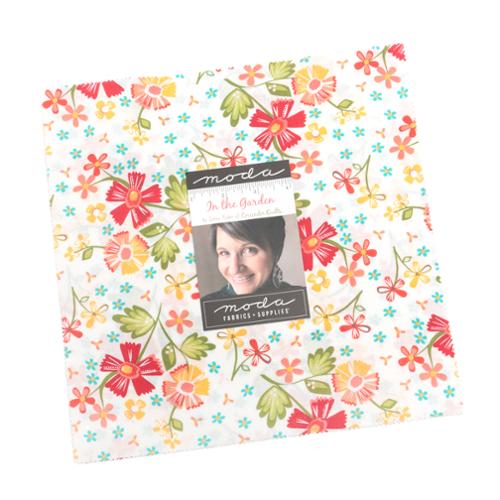 In The Garden Layer Cake® 29230LC Moda Precuts pre-cut Layer Cake 10" squares quilt fabric by Corey Yoder