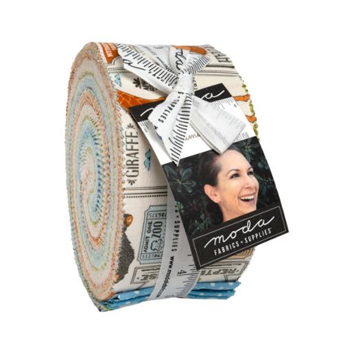 Animal Park Fun Jelly Roll® 20960JR Moda Precuts &nbsp;Moda Precuts 100% cotton fabric quilt strips by Stacy lest Hsu