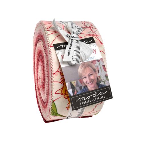Darling Peony Jelly Roll® 48790JR Moda Precuts &nbsp;Moda Precuts 100% cotton fabric quilt strips by Robin Pickens