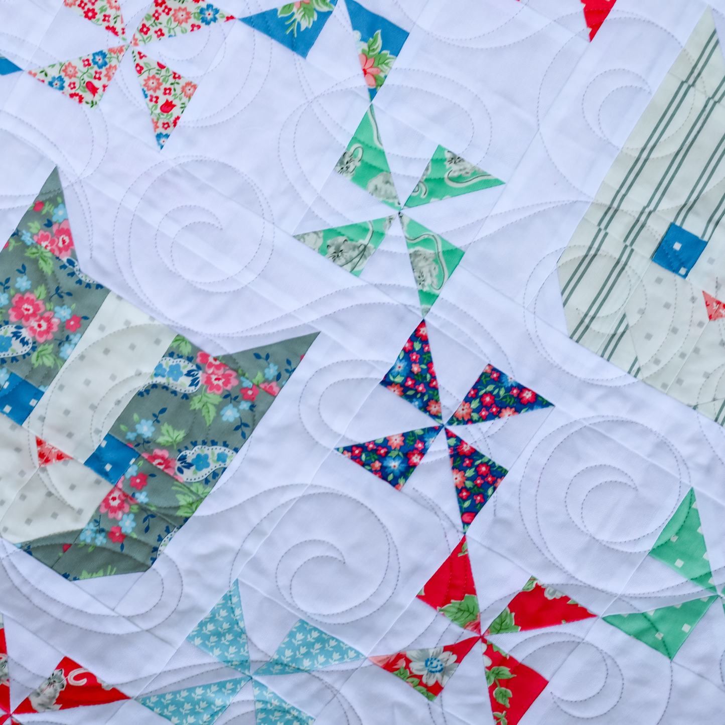 Kittens by Thimble Blossoms Sew-Ready Quilt Kit Featuring Adorable A Cat Named Stitch Moda Fabrics 74" X 74"