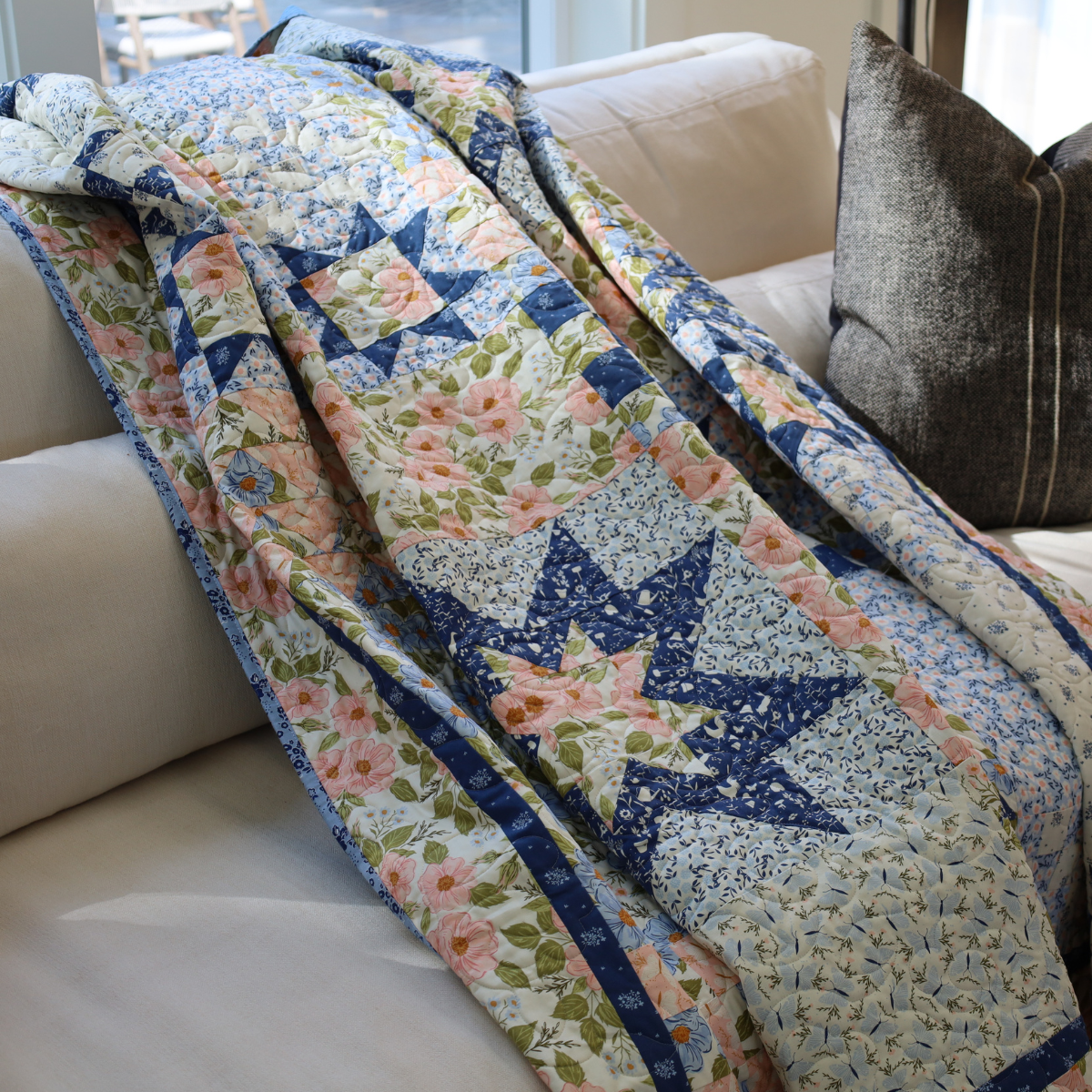 Giverny Pre Cut Quilt Kit | 66" x 74"
