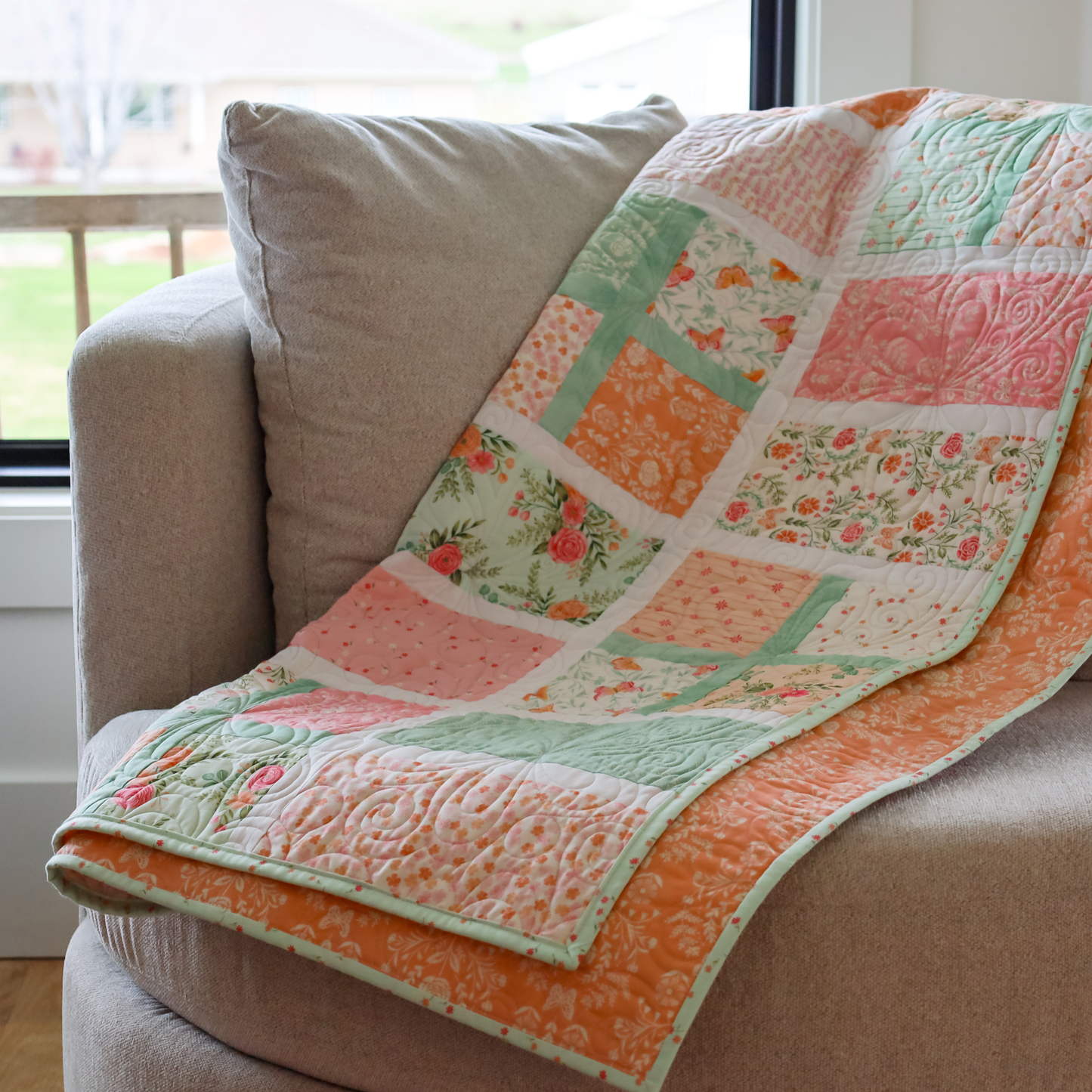 Apple Cider Pre Cut Sew-Ready Quilt Kit Featuring Adorable Kindness Moda Fabrics
